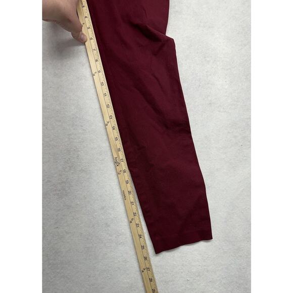Gap Pants Womens Size 6 Regular Maroon Signature Skinny Ankle Mid Rise Stretch - Picture 4 of 6